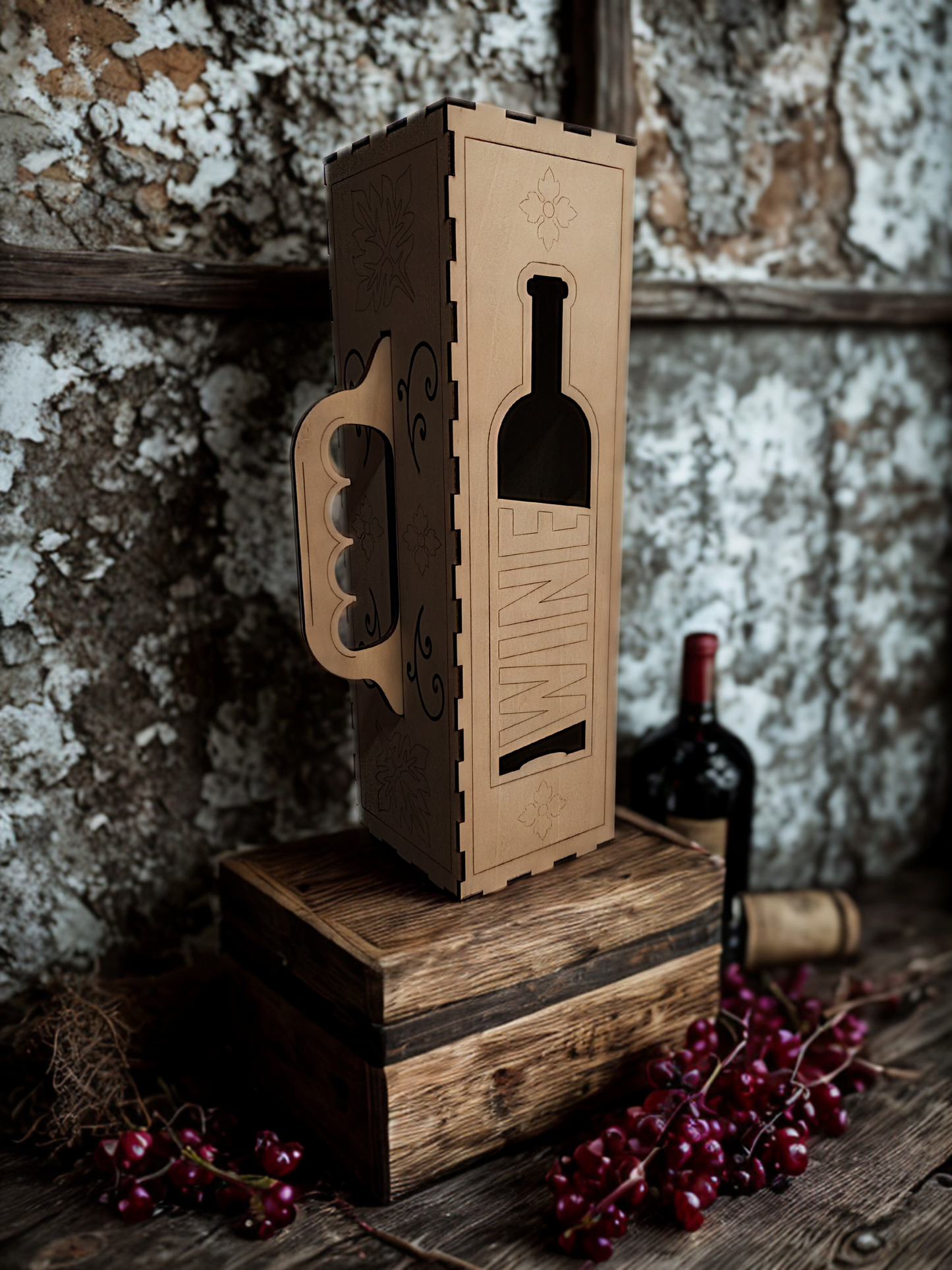 Horizontal Wine Box